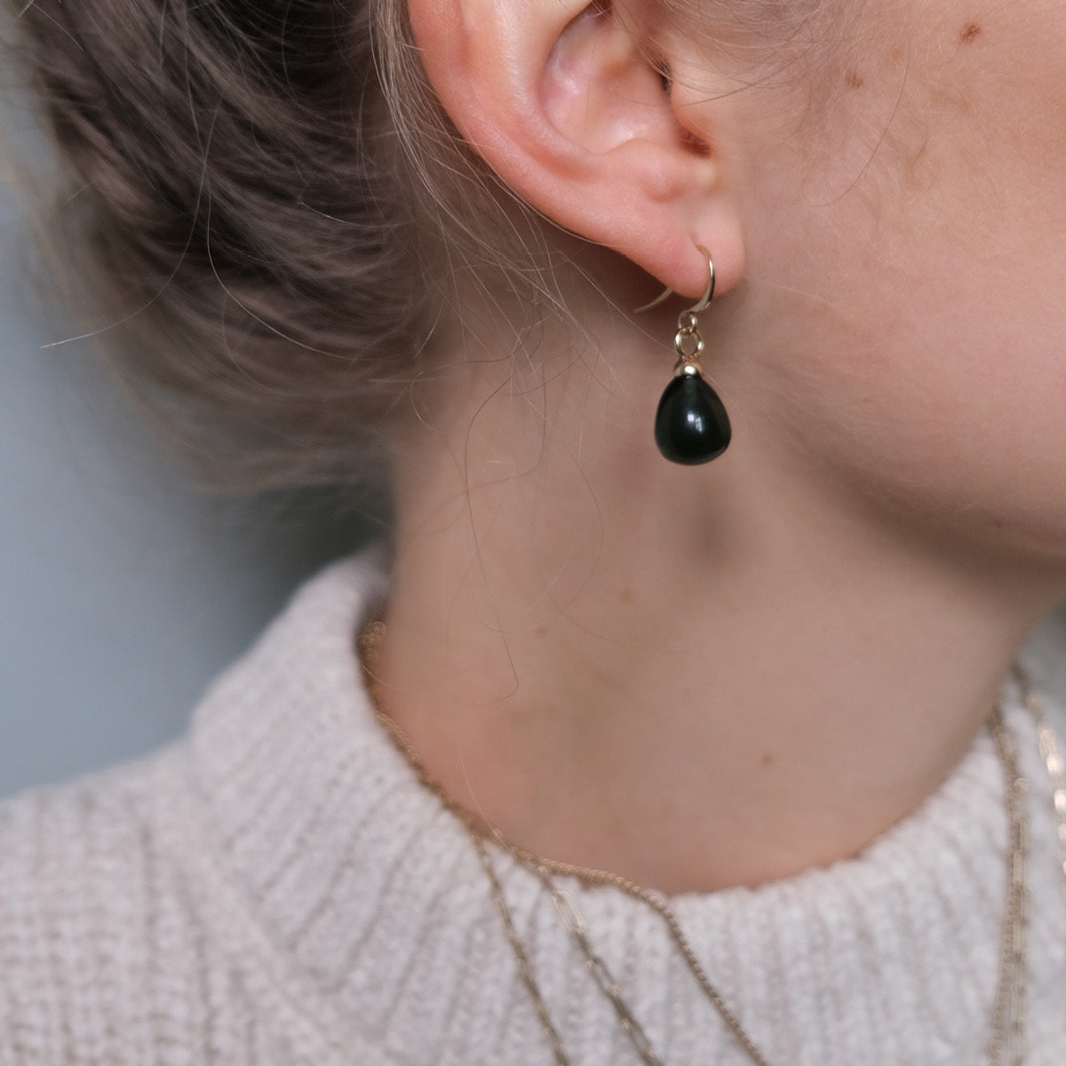 Vintage Green Hook Earrings by A&C Oslo