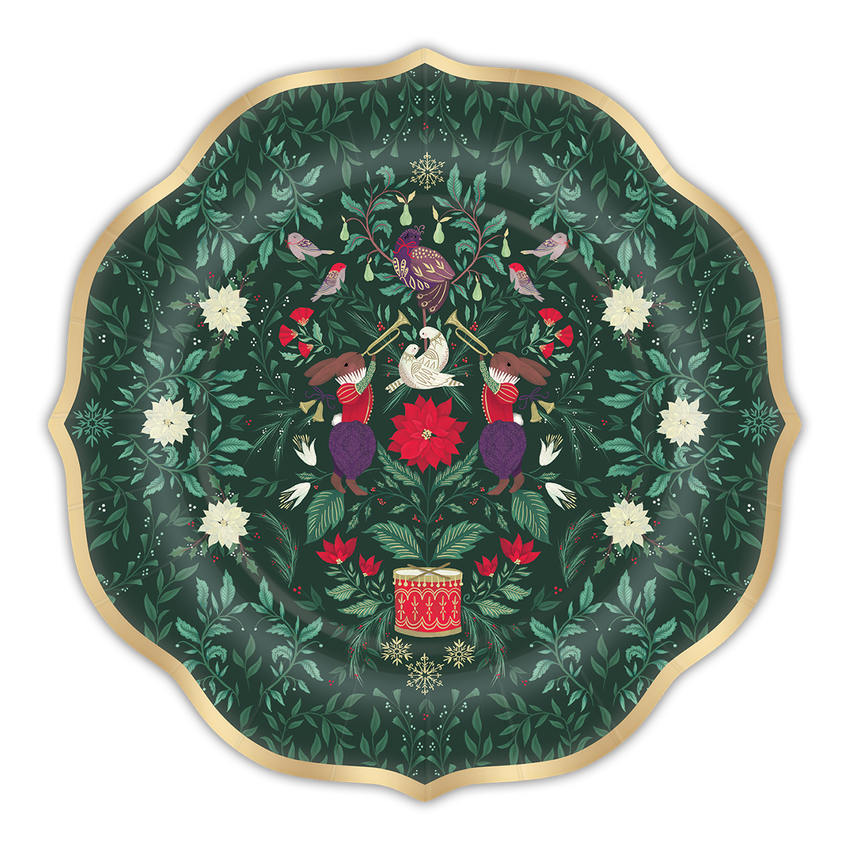 12 Days of Christmas Paper Plates Dessert