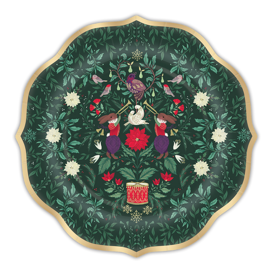 12 Days of Christmas Paper Plates Dessert