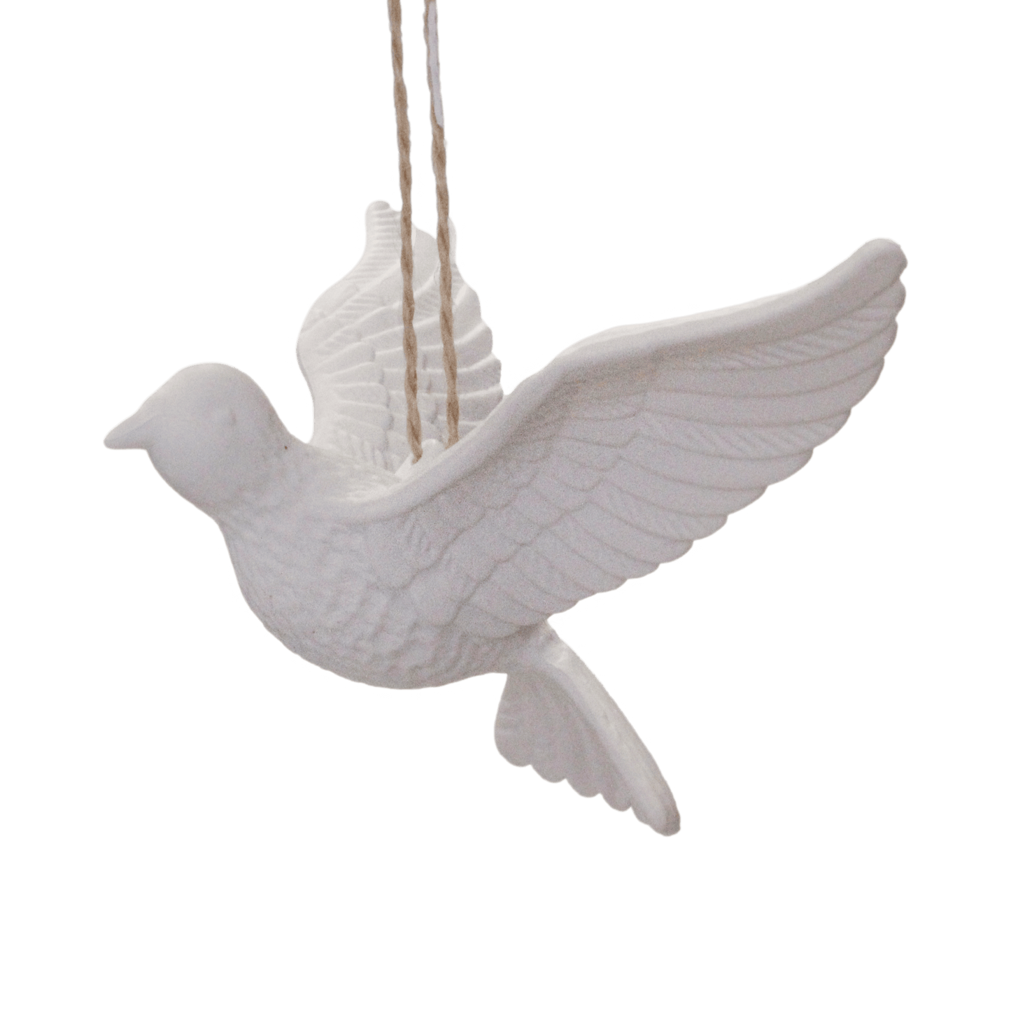 White Dove – Tail Down Christmas Decoration