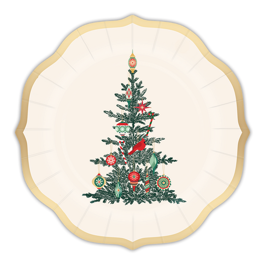 Christmas Tree Paper Plate Dessert