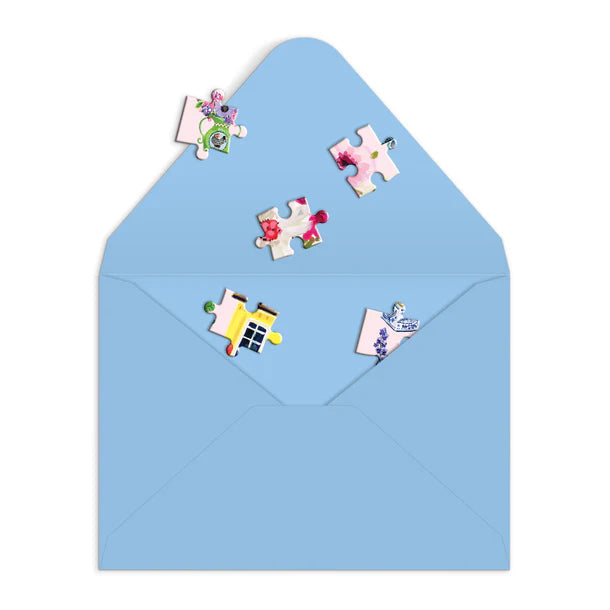 Greeting Card Puzzle - Cottage Bouquet