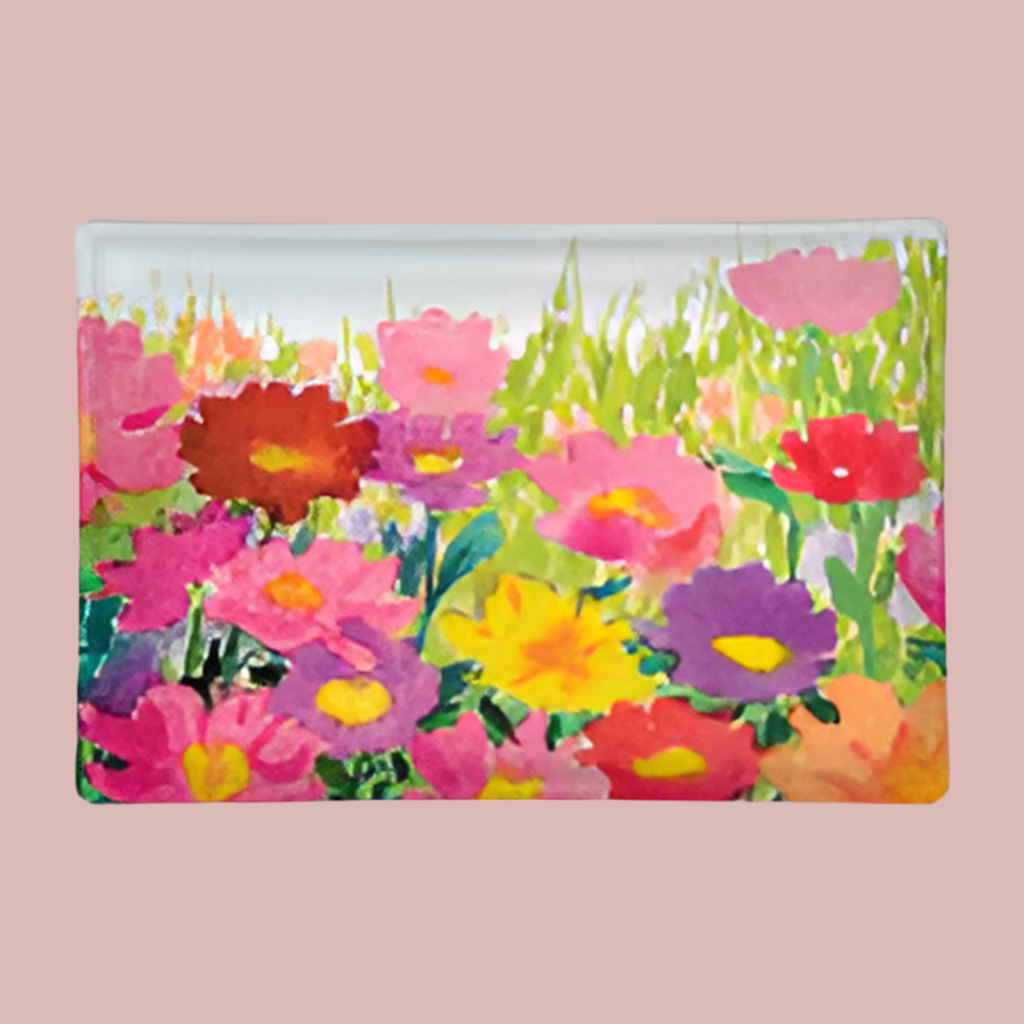 Rectangular Glass Soap Dish The Meadow by Michel Design Works