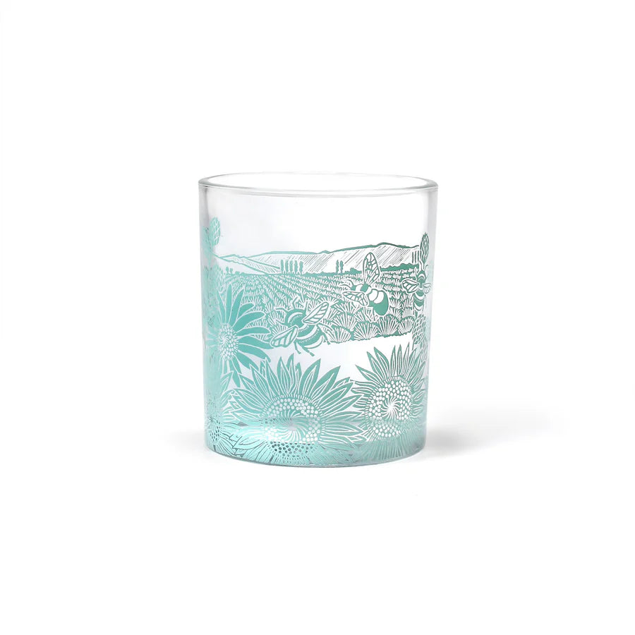 Kate Heiss Glass Tumbler Powder Blue