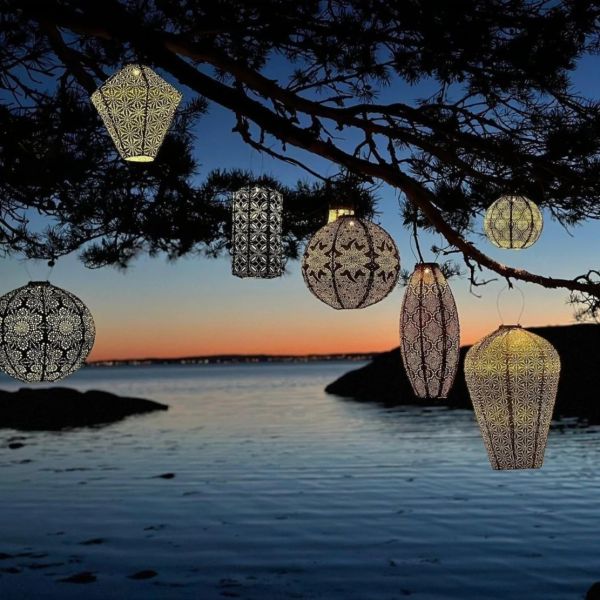 Lumiz Lantern Crown 40cm Gold Topaz