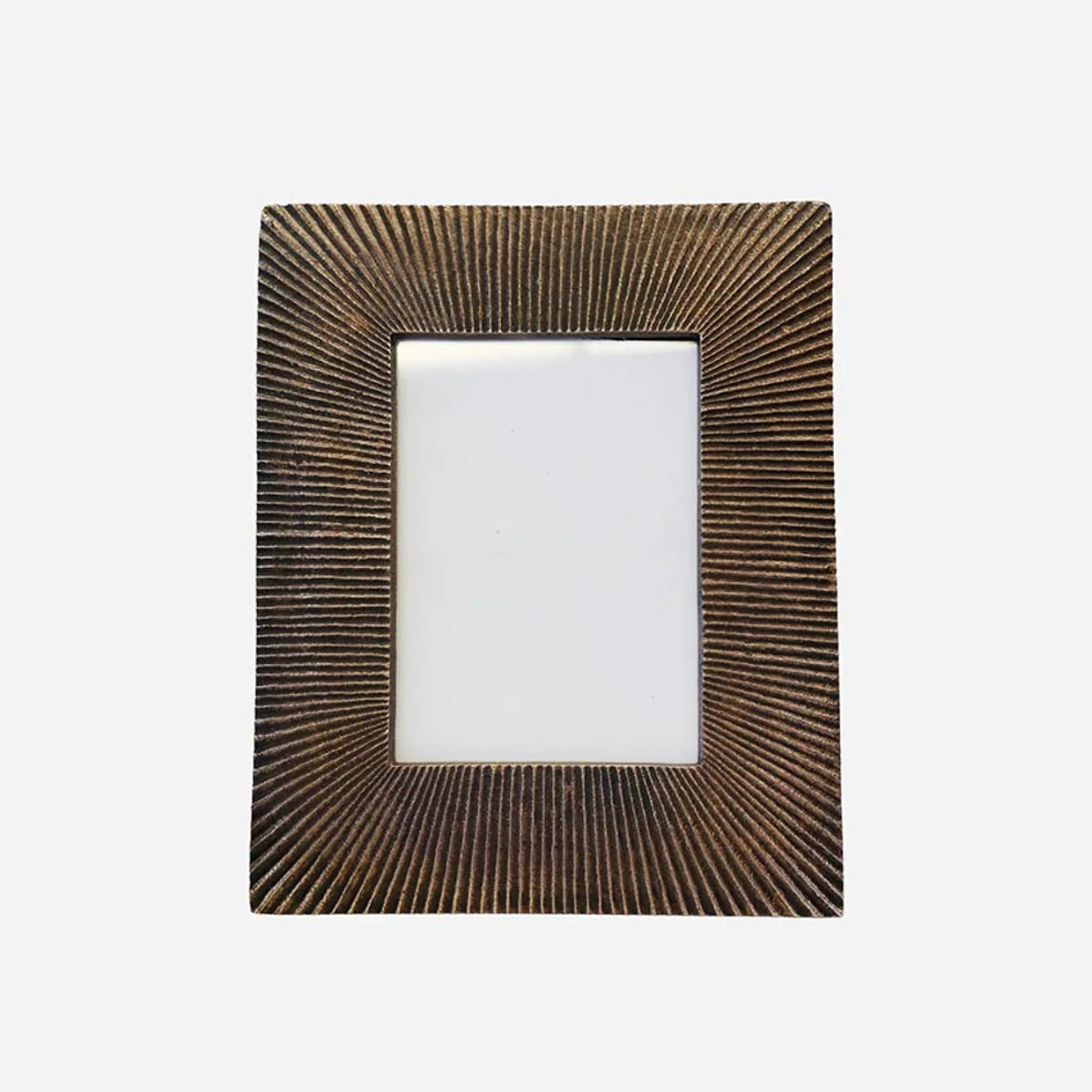 Etched Photo Frame in Antique Brass Finish