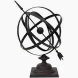 Large Iron Sphere by French Country Collections