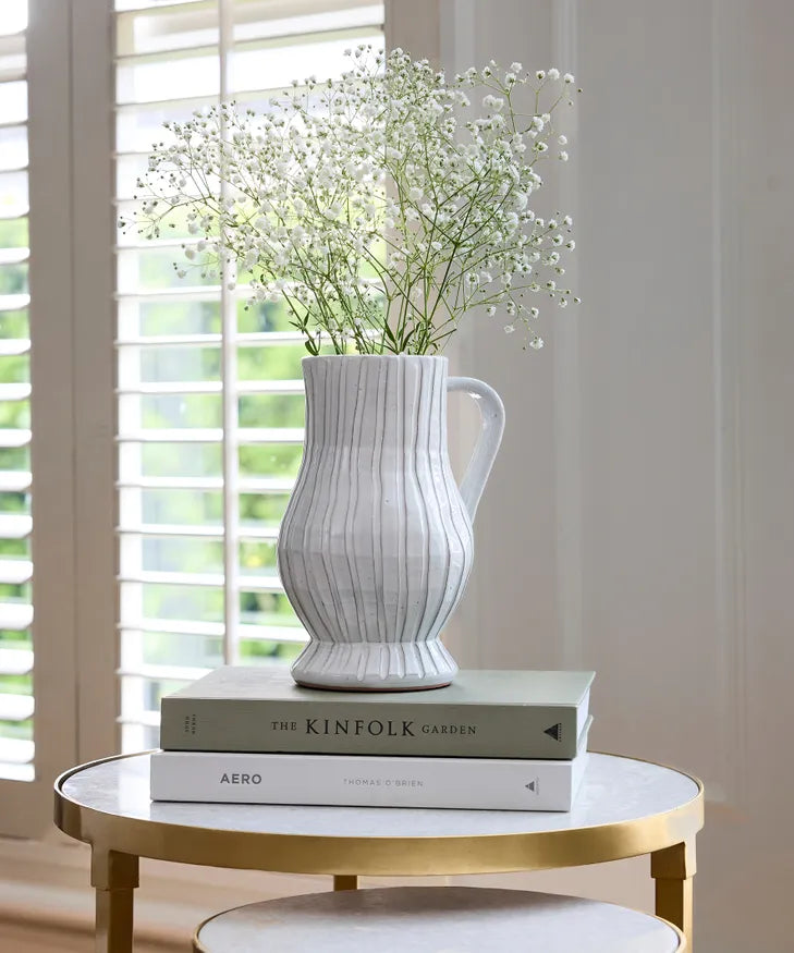 Small Ribbed Jug by French Country Collections