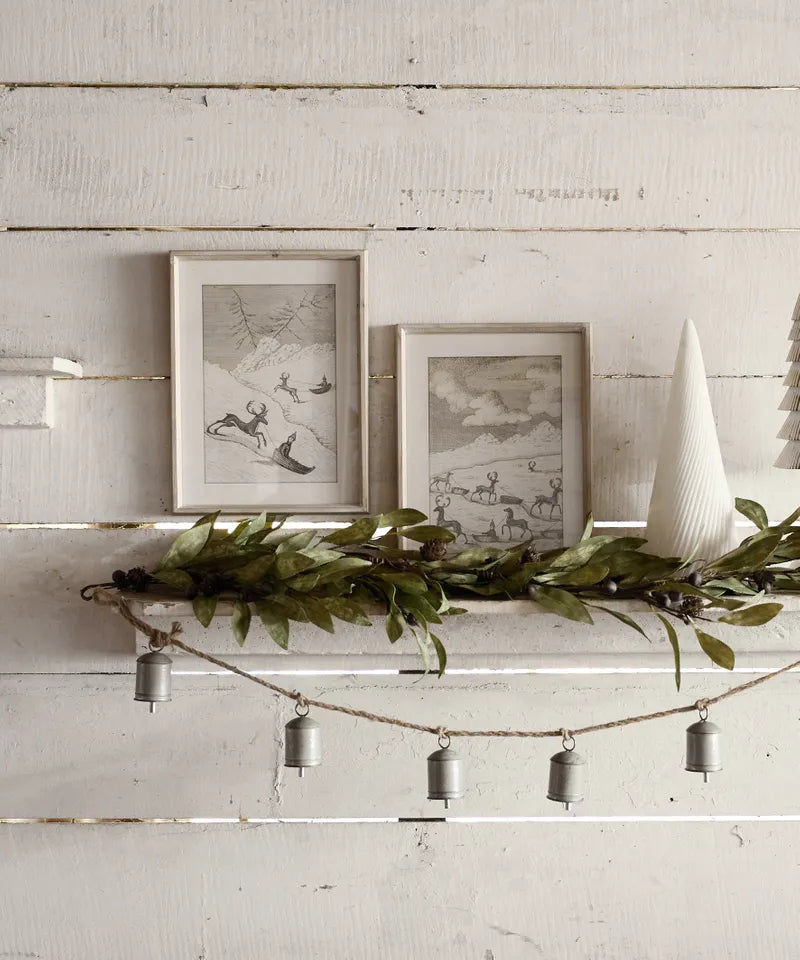 Reindeer Sleigh Scene Wall Art by French Country Collections