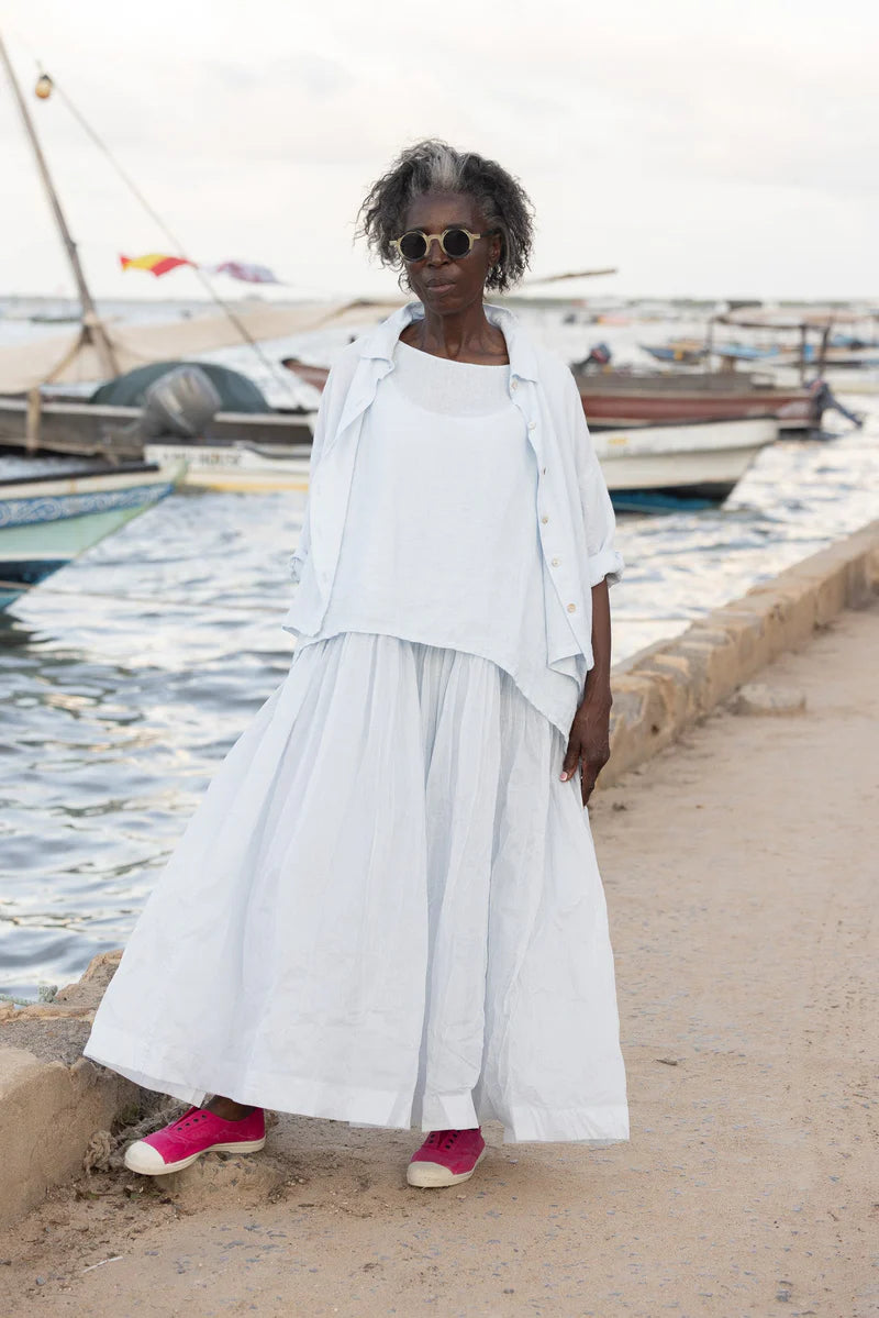 Moyo Shirt - Linen - Ice Small - by MegbyDesign