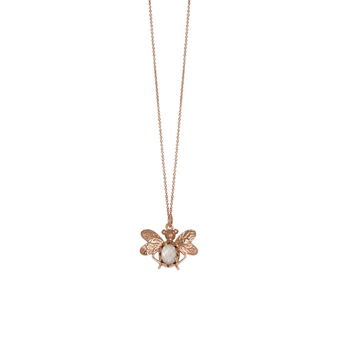 Simply Italian Bee Cloudy Gemstone Pendant