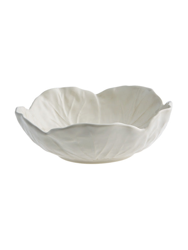 Bordallo Pinheiro Cabbage Bowl 15cm Beige - ivory cabbage ceramic bowl made in Portugal, NZ stockist