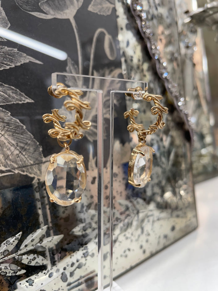 Gold and Crystal Drop by Four Corners