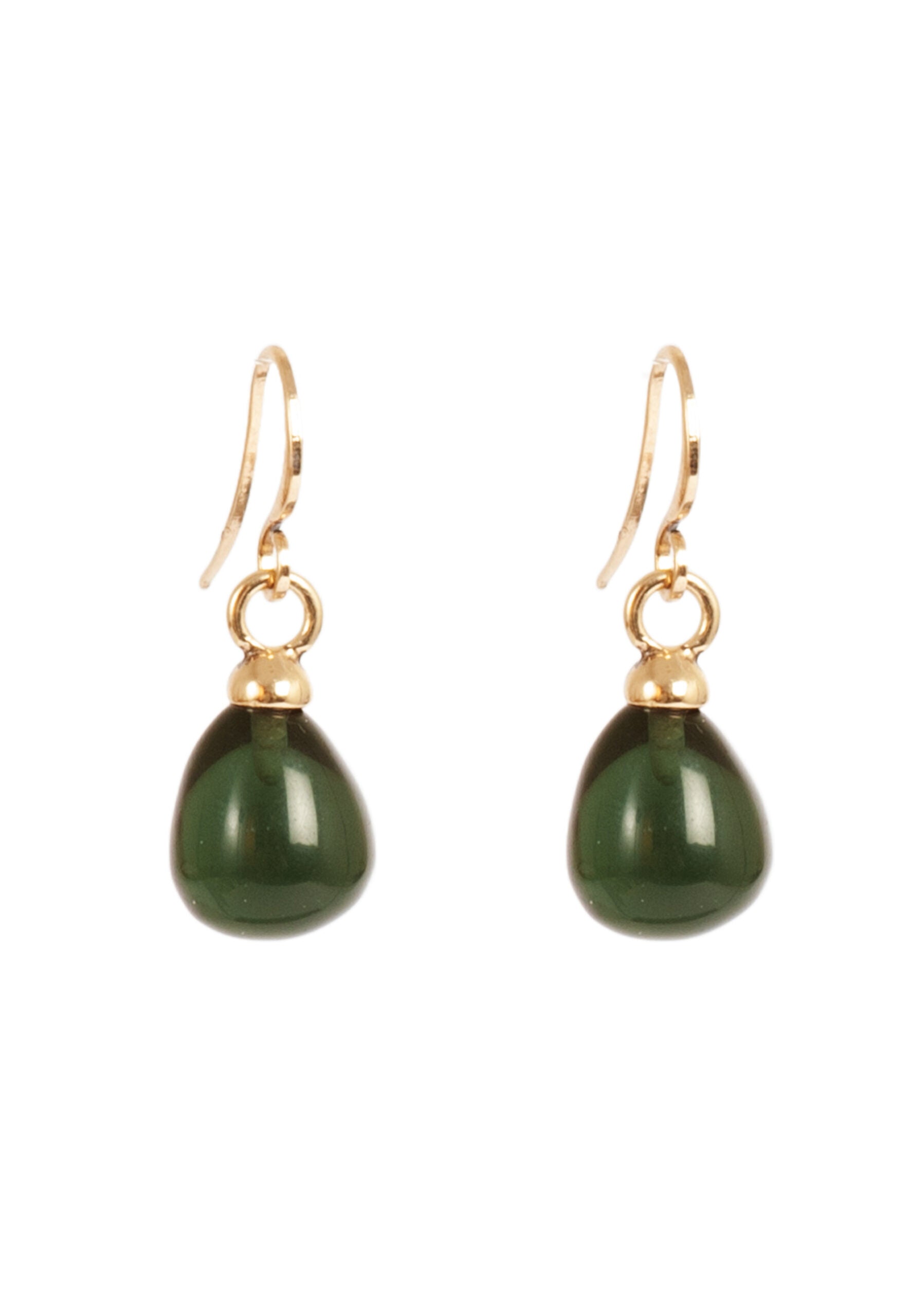 Vintage Green Hook Earrings by A&C Oslo