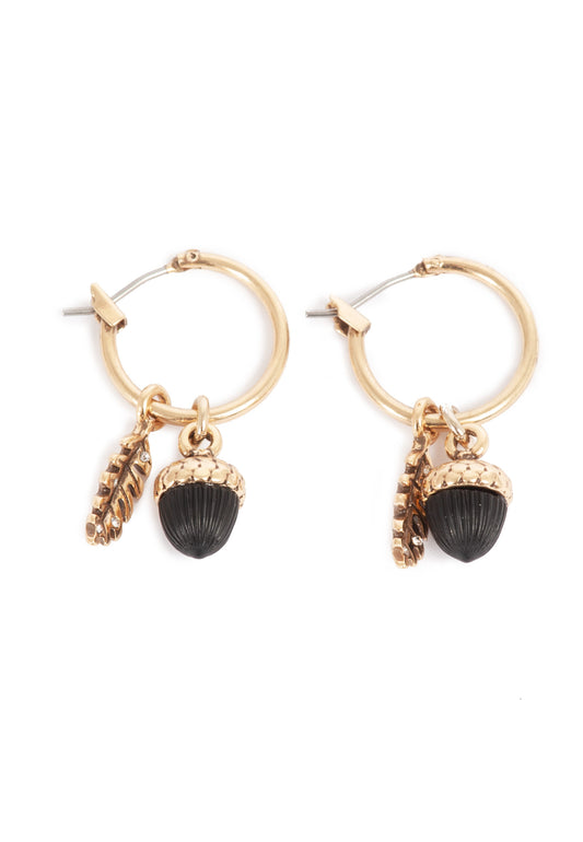 Acorn & Oak Leaf Earrings by A&C Oslo