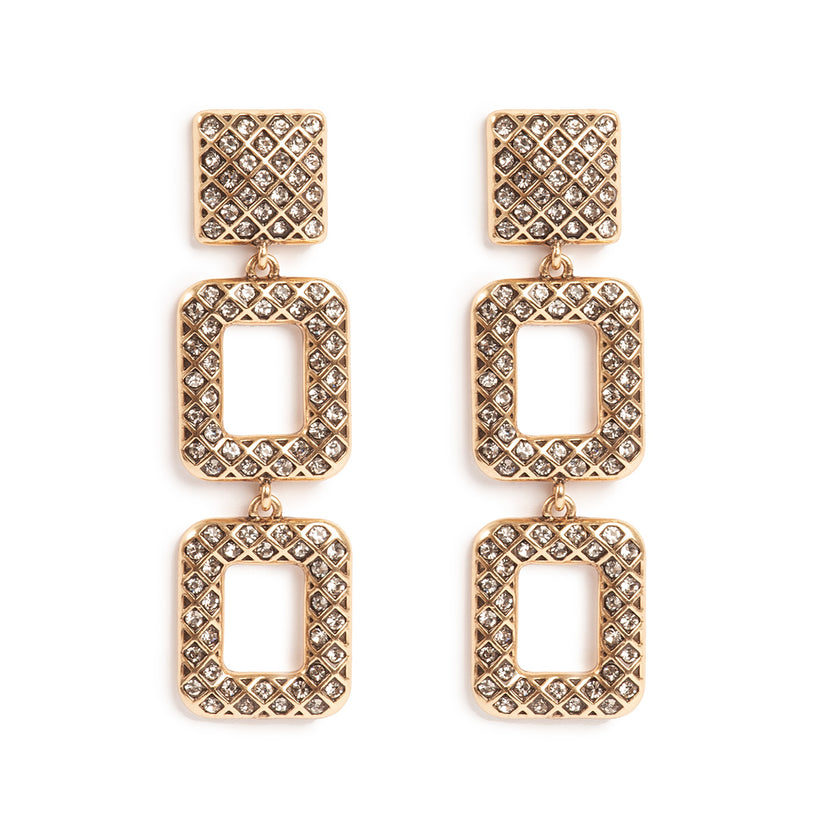 Square Statement Earrings by A&C Oslo