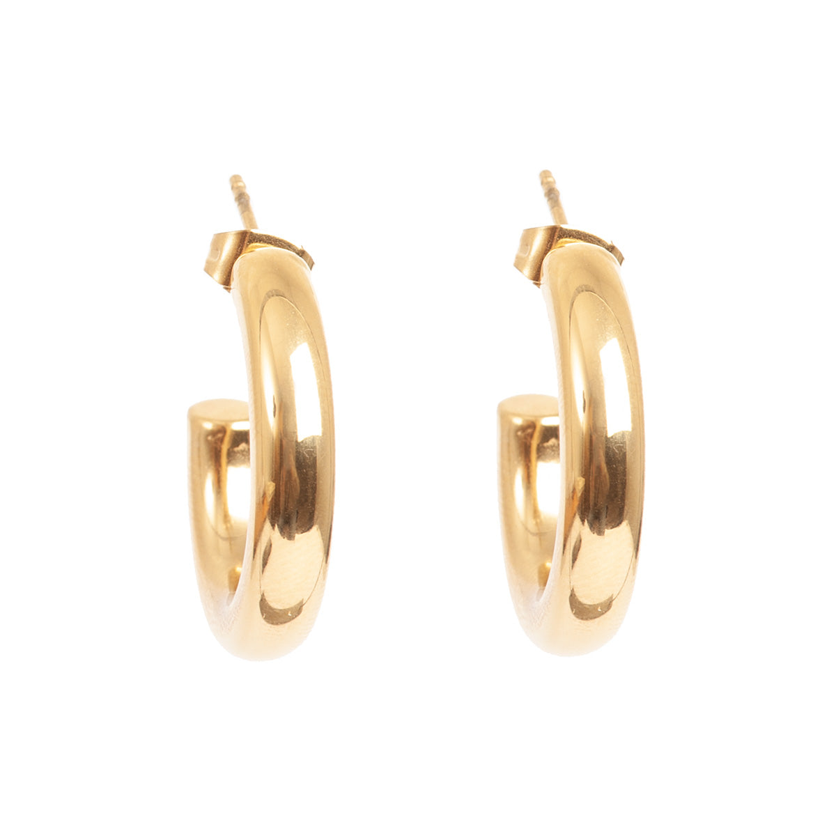 Pure Steel Thick Creole Earrings 24mm by A&C Oslo