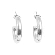 Pure Steel Thick Creole Earrings 24mm by A&C Oslo