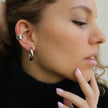 Pure Steel Thick Creole Earrings 24mm by A&C Oslo