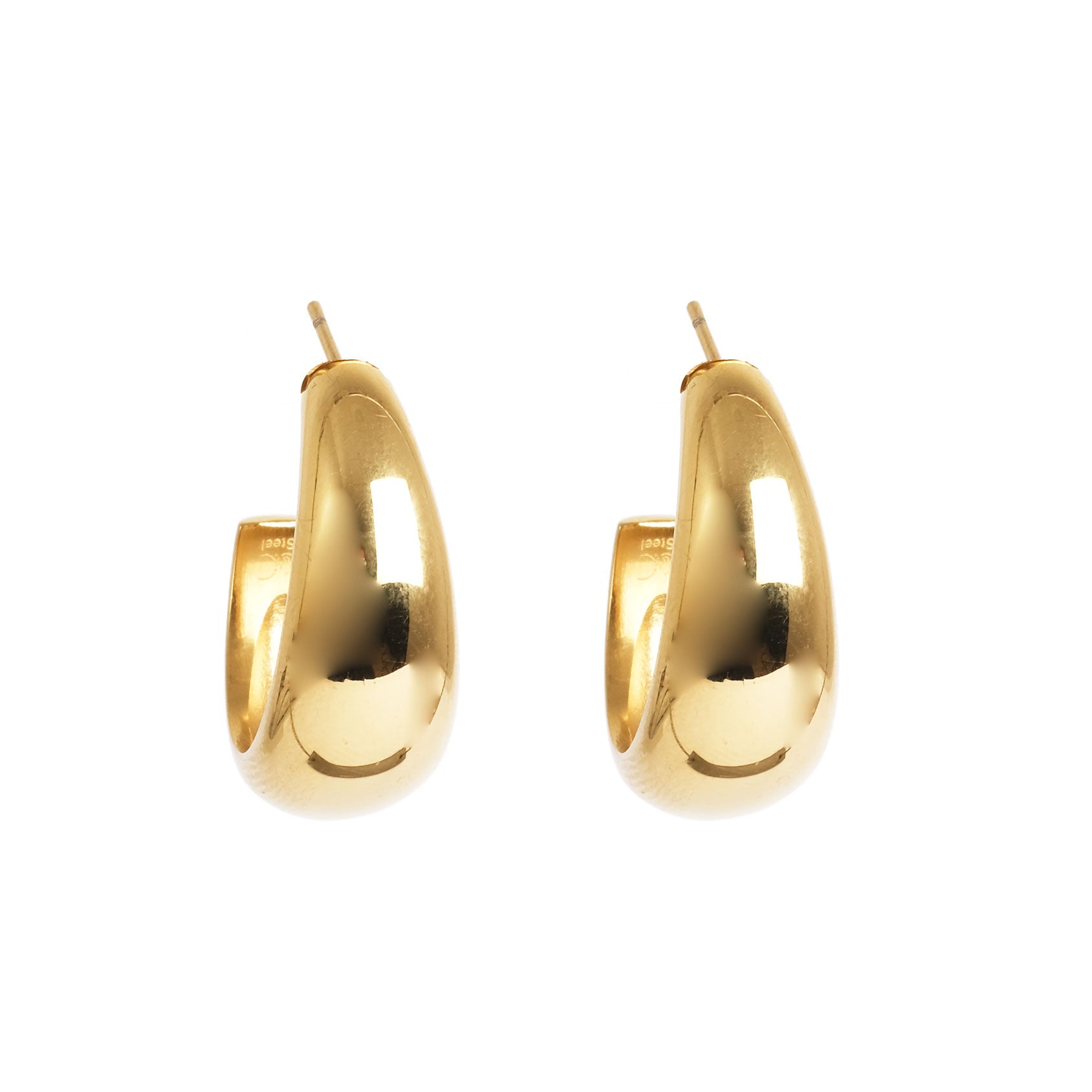 Pure Steel Rounded Earring by A&C Oslo
