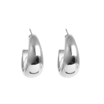 Pure Steel Rounded Earring by A&C Oslo