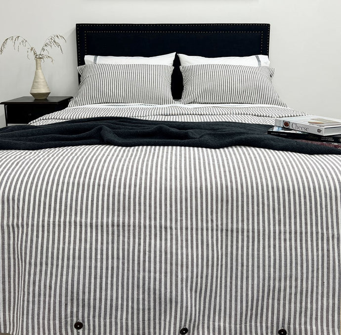 Brayden Duvet Cover Grey -  King