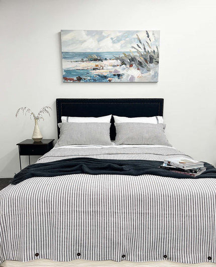Brayden Duvet Cover Grey- Super King