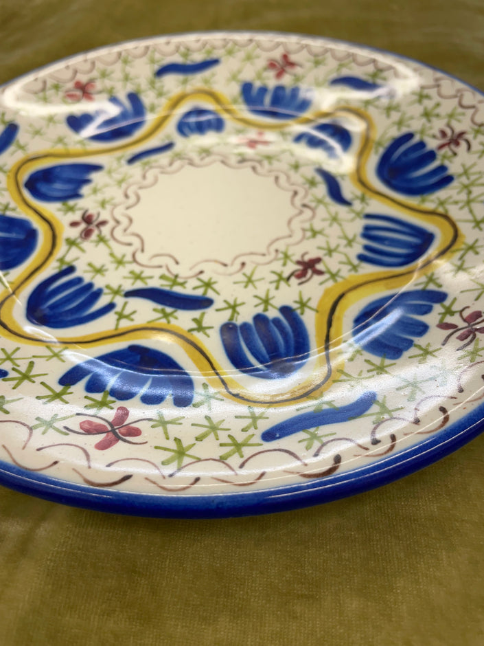 Vintage Handpainted Spanish Figa's Plate
