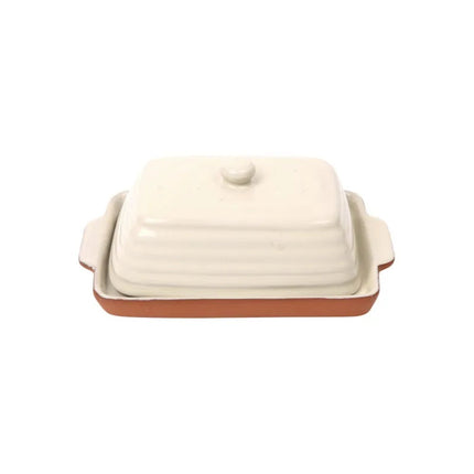 Porto Glazed Terracotta Butter Dish