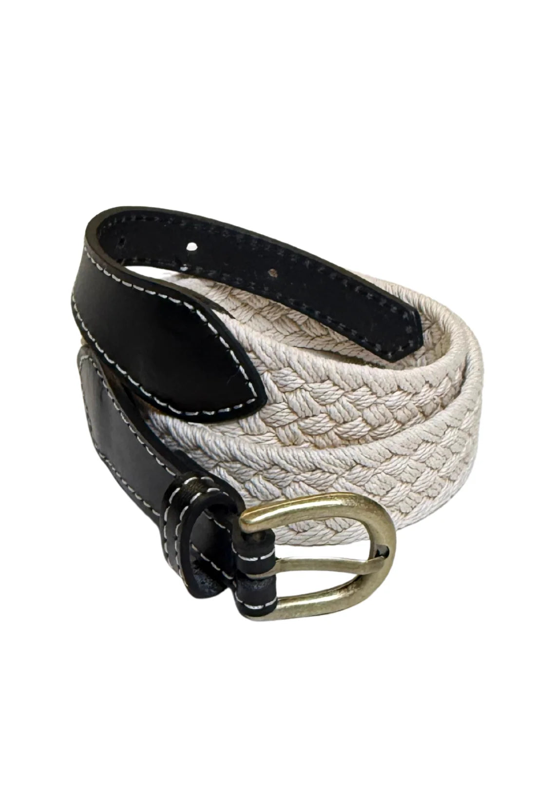 Thea Belt in Rope and Leather by Olga de Polga