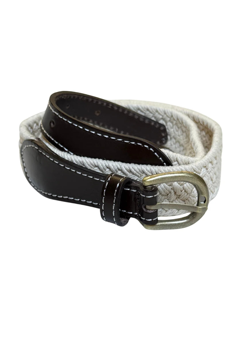 Thea Belt in Rope and Leather by Olga de Polga