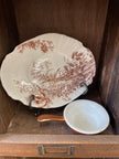 Vintage Oval Transferware Plate