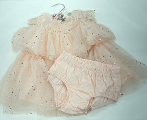 Twinkle Twinkle Little Star Dress - Pale Pink