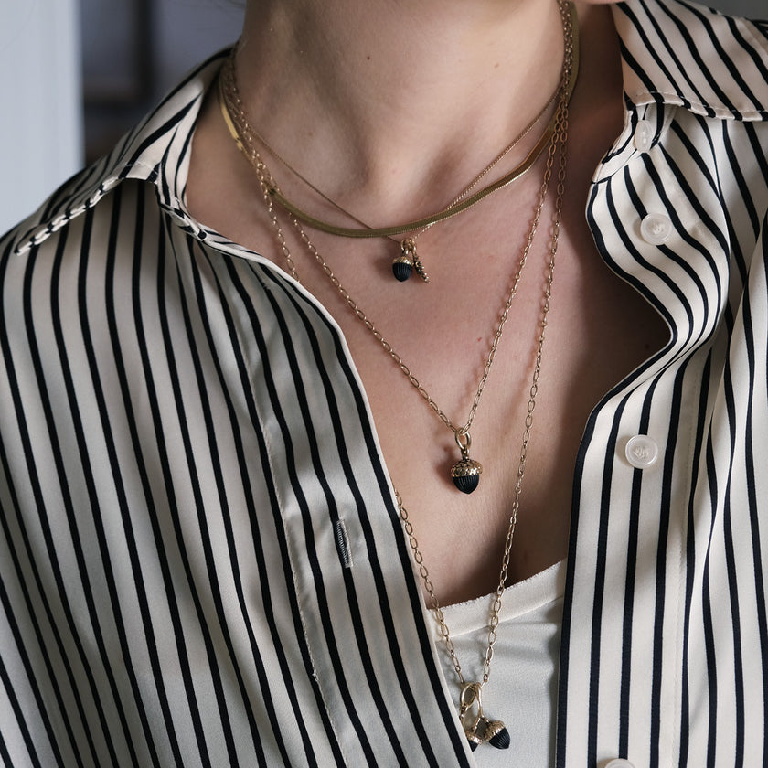 Acorn Necklace Medium Length by A&C Oslo