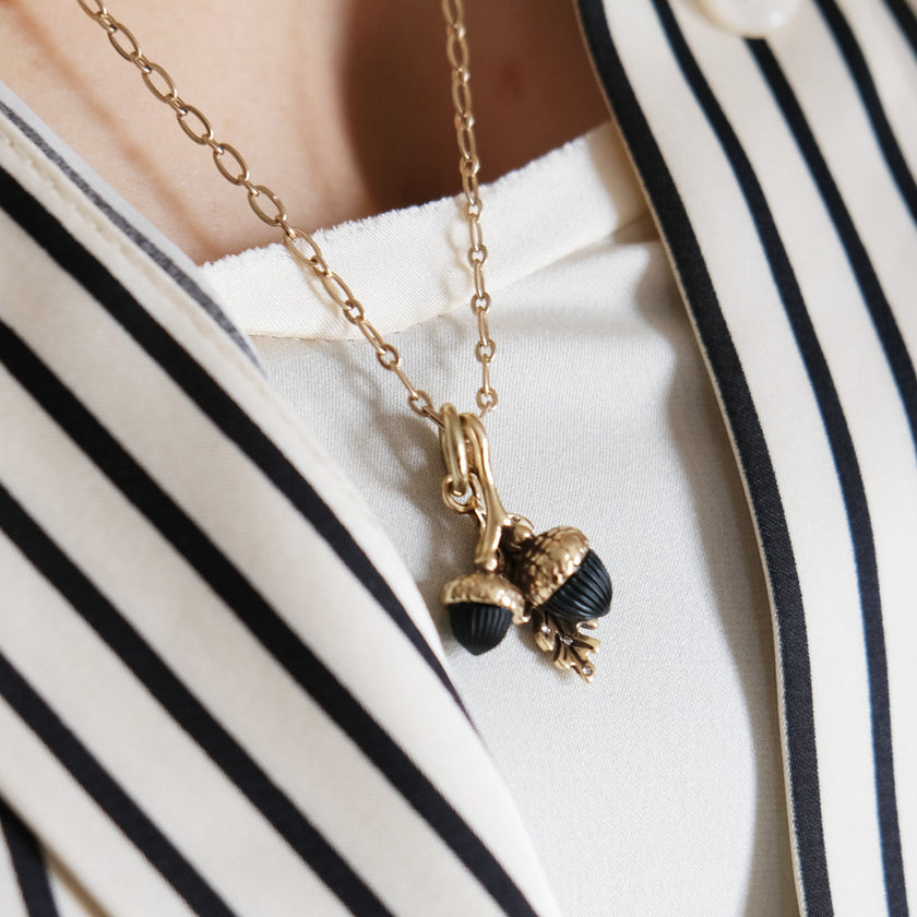 Bunch of Acorns Half Length Necklace by A&C Oslo