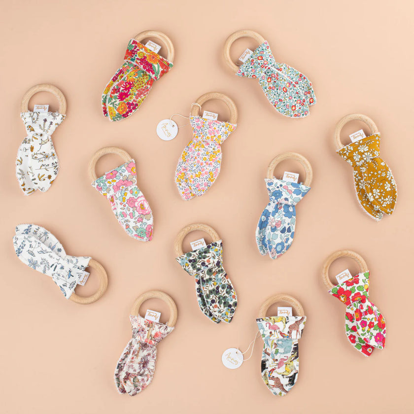 Liberty Print Bunny Teether by Anna's of Australia