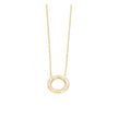 Pure Steel Crystal Circle Necklace by A&C Oslo