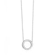 Pure Steel Crystal Circle Necklace by A&C Oslo