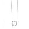 Pure Steel Crystal Circle Necklace by A&C Oslo