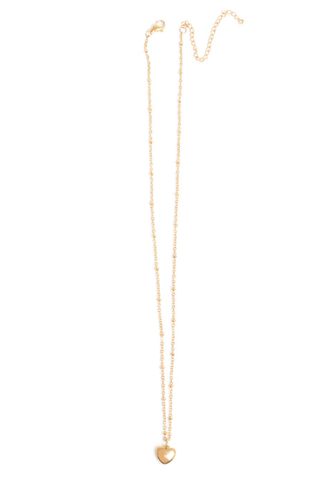 Short Chain Heart Necklace by A&C Oslo