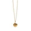 Pure Steel Necklace Gold Flower Locket by A&C Oslo
