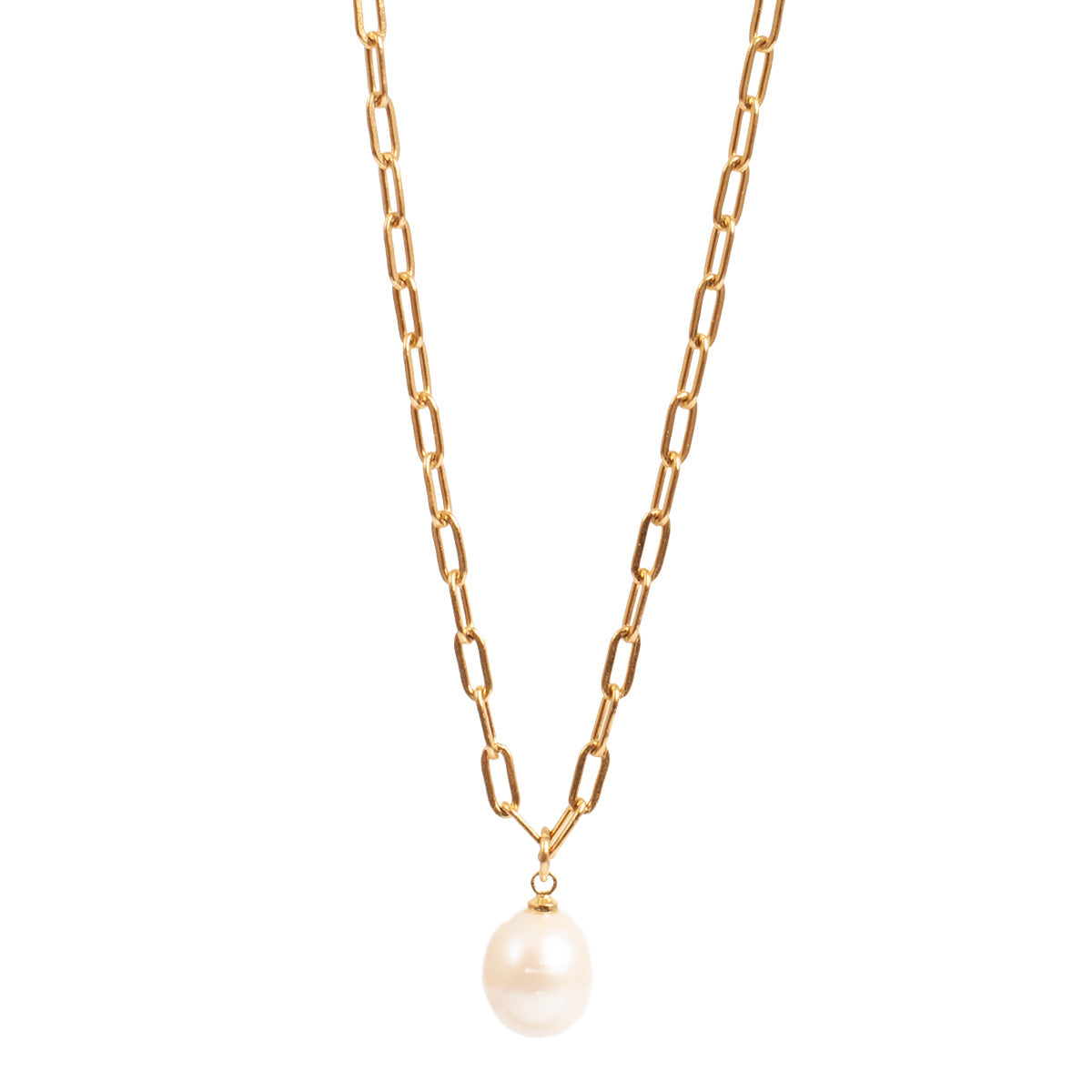 Vintage Style Necklace with Freshwater Pearl Drop by A&C Oslo