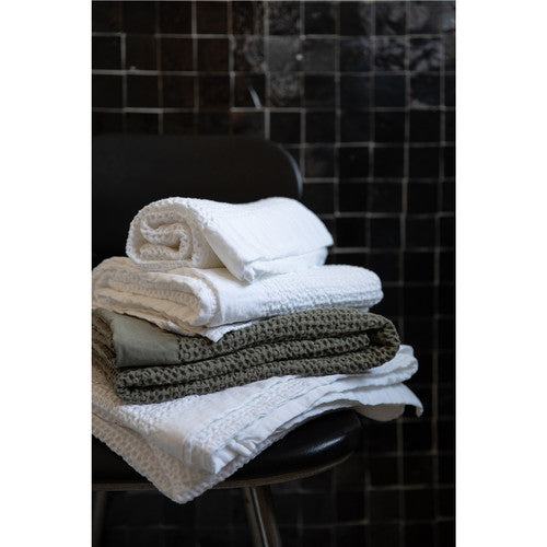 Carbon Nagari Waffle Cotton Hand Towel