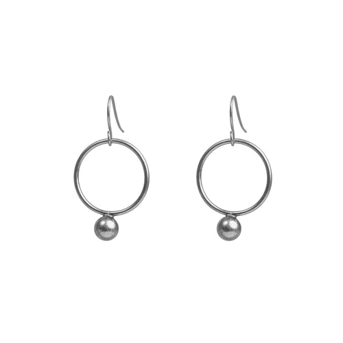 FC Circular Ball Earrings - Silver