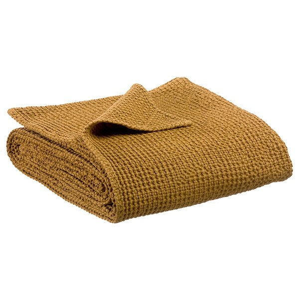 Vivaraise Plaid Maia Throw -Light Mustard Bronze