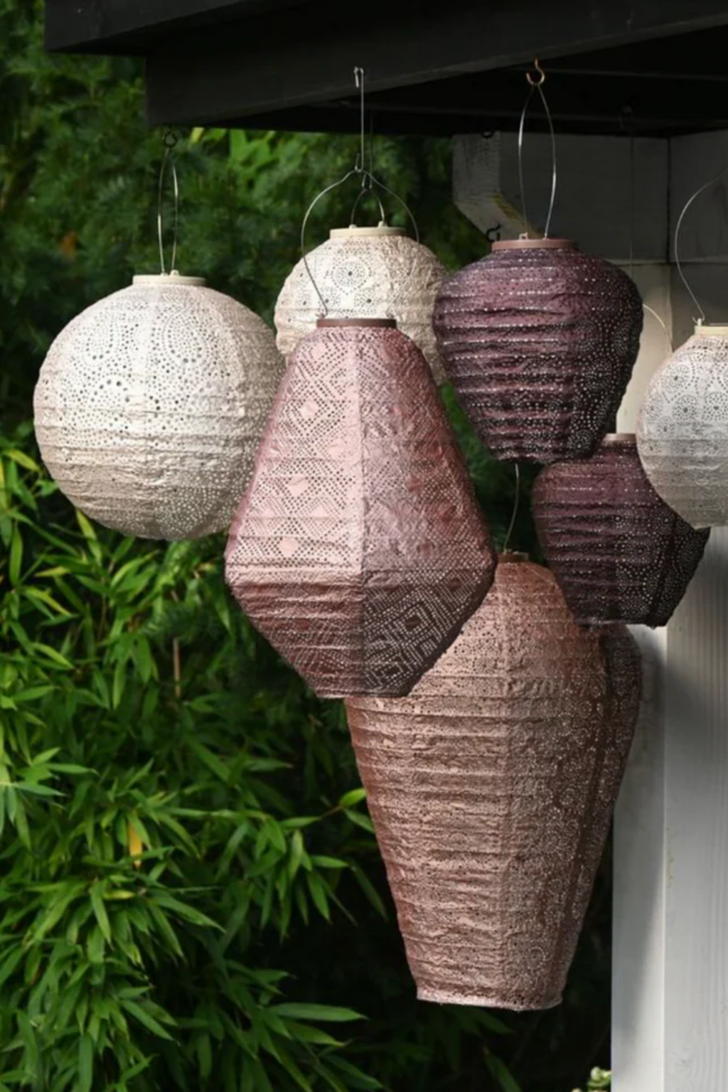 Lumiz Lantern Round 20cm Soft Blush