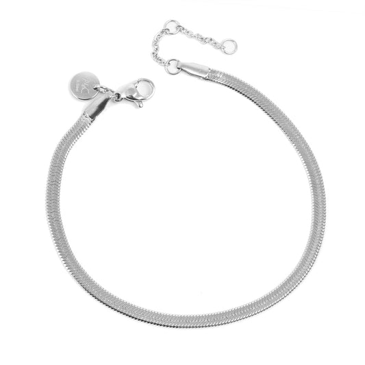 Pure Steel Unisex Snake Chain Bracelet by A&C Oslo