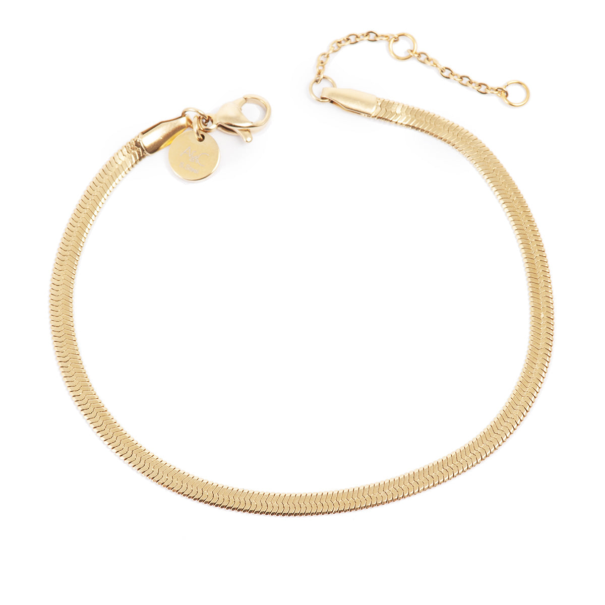 Pure Steel Unisex Snake Chain Bracelet by A&C Oslo