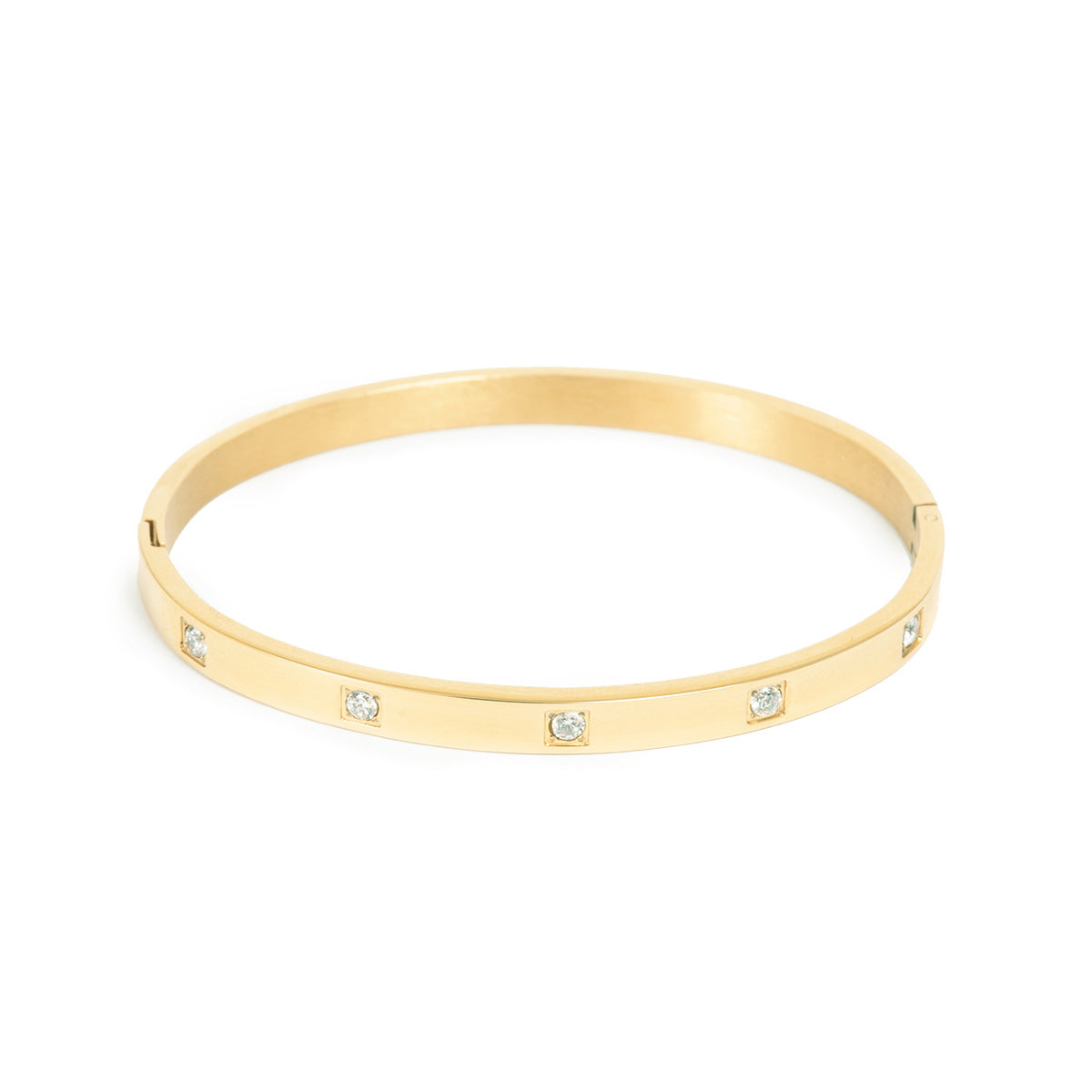 Bangle with Cubic Zirconia by A&C Oslo