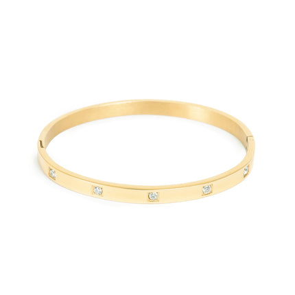 Bangle with Cubic Zirconia by A&C Oslo